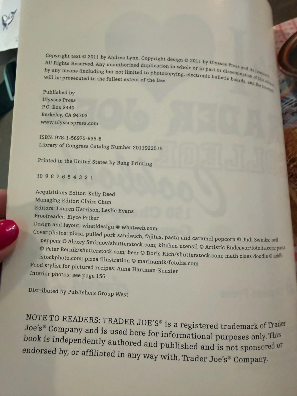 I ❤️ Trader Joe’s College Cookbook